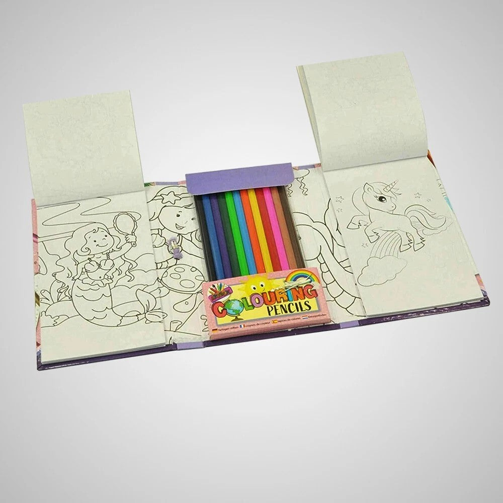 Artbox Unicorns & Mermaids Travel Colouring Set
